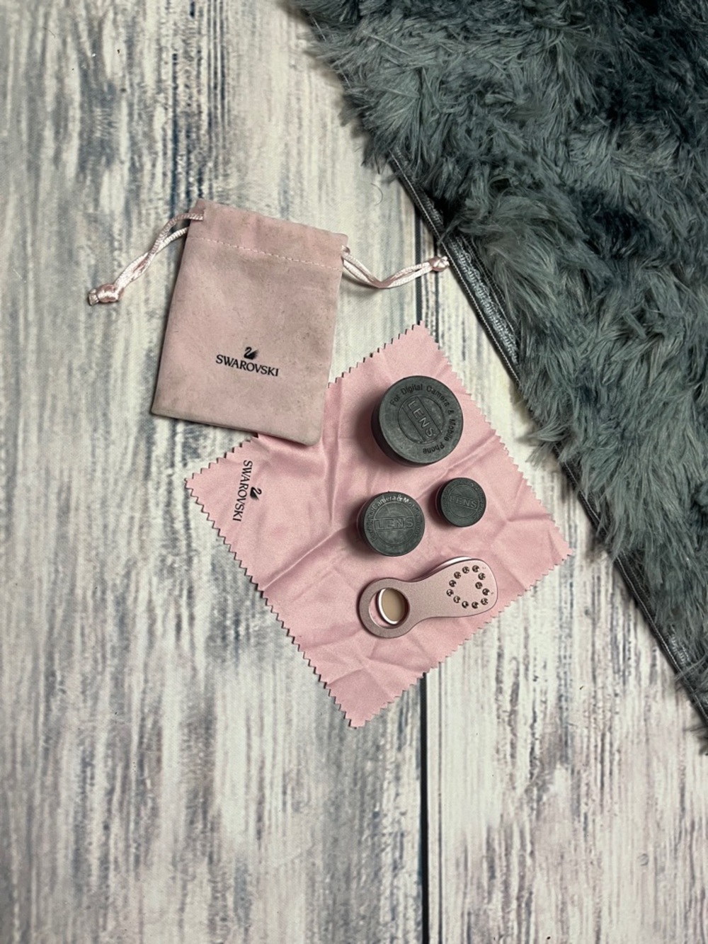 Swarovski Pink Cell Phone Lens Set